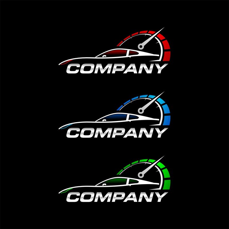 Vector logotipo de velocidad del coche líneas abstractas vector ilustración de vector plantilla 6.
