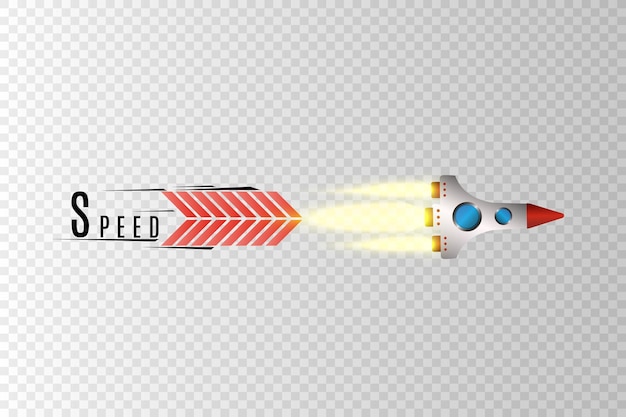 Logotipo de velocidad de cohete