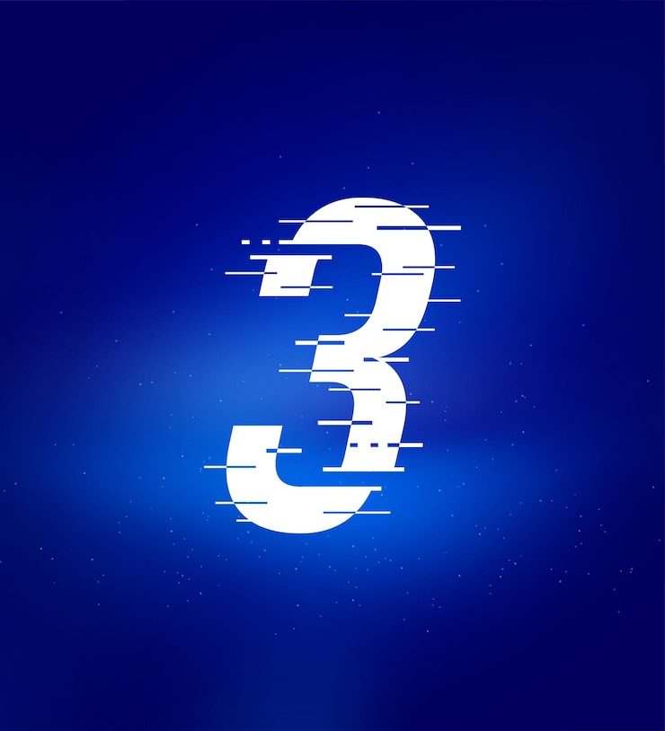 Vector logotipo de velocidad rápida número 3. número animado. etiquetas tecnológicas, titulares de partidos, carteles deportivos, libros