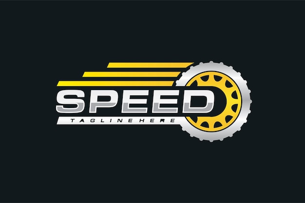 logotipo de velocidad de la rueda