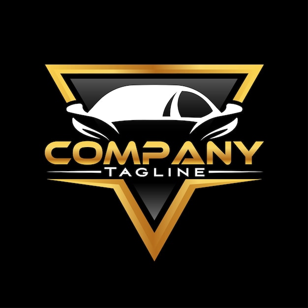 Logotipo de venta y concesionario de automóviles