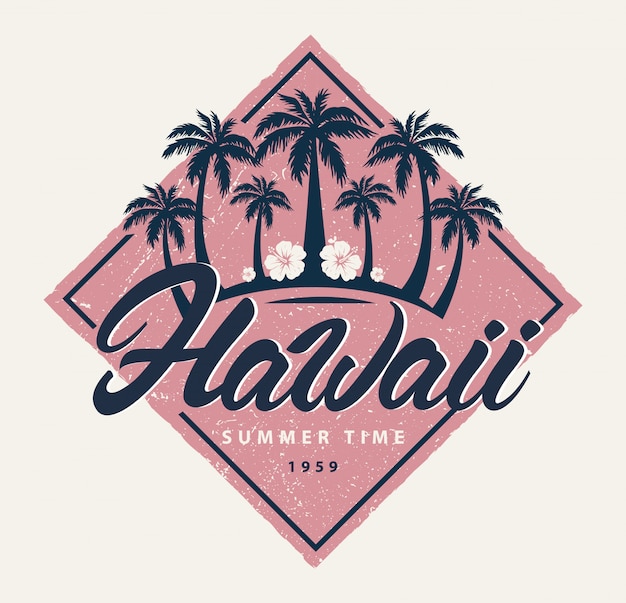 Logotipo de verano de hawai