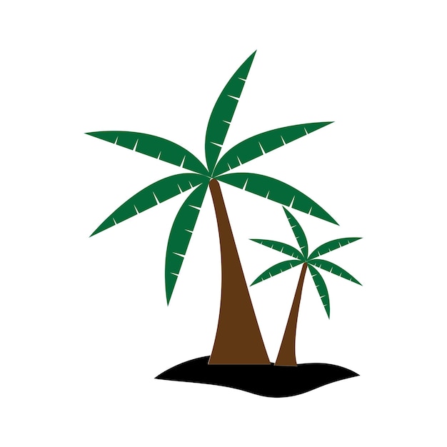Logotipo de verano de palmera