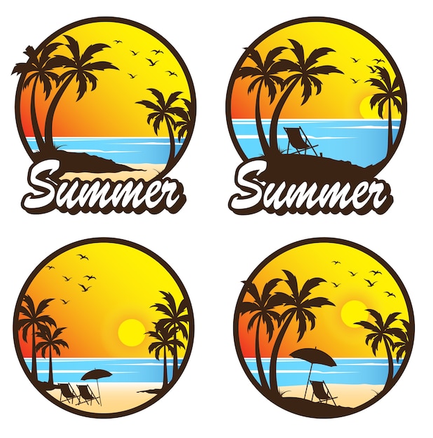 logotipo de verano vibe