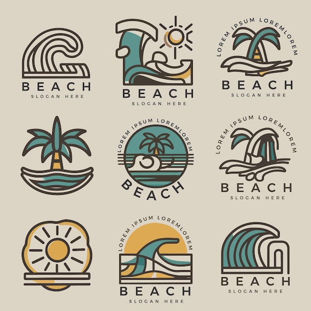 Vector el logotipo de verano