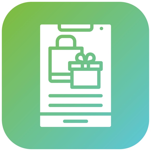 un logotipo verde y azul para una caja de regalos