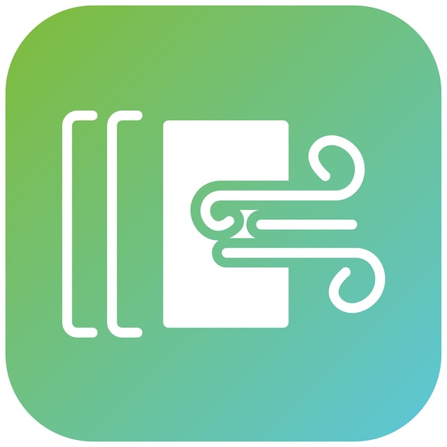 un logotipo verde y azul con una espiral en él