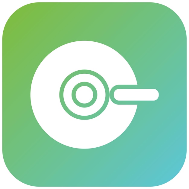 un logotipo verde y azul con una flecha blanca que apunta a la izquierda