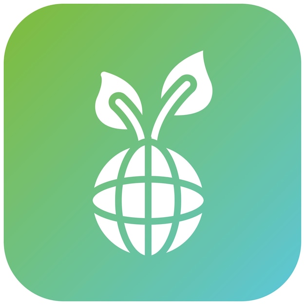un logotipo verde y azul con una piña en él
