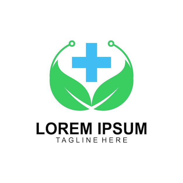 un logotipo verde y blanco con una cruz verde y blanca