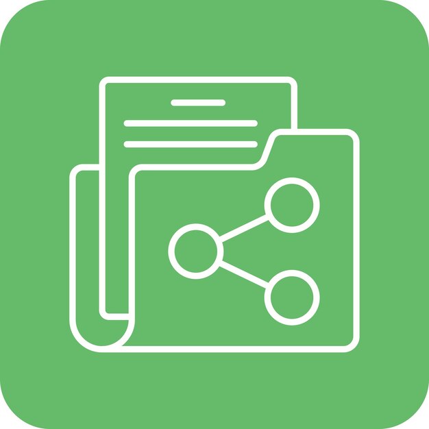 un logotipo verde y blanco con un diagrama de un artículo de investigación científica