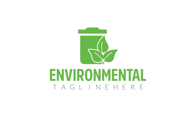 un logotipo verde y blanco para el medio ambiente