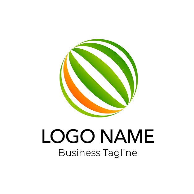 Logotipo verde de la marca de la empresa