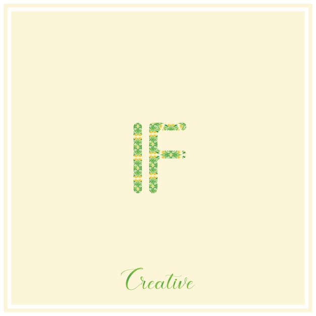 El logotipo verde natural el diseño posterior del logotipo el diseño vectorial la ilustración del logotipo creativo el monograma del logotipo mínimo