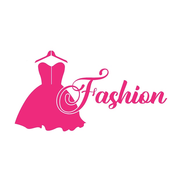 El logotipo del vestido de moda