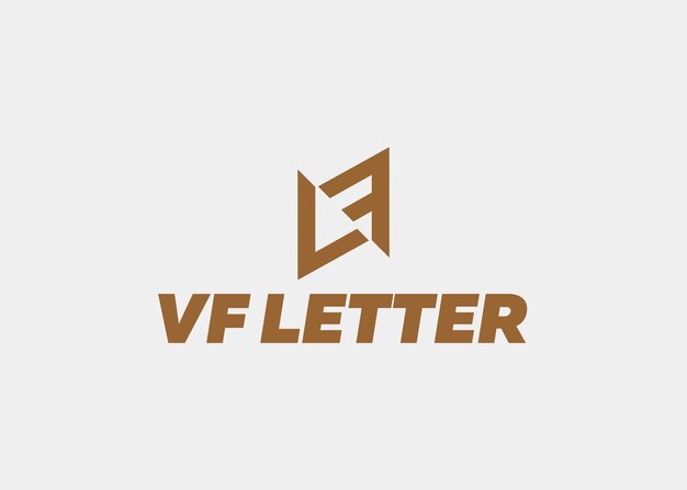 LOGOTIPO VF LETRA LÍNEA NOMBRE DE LA EMPRESA