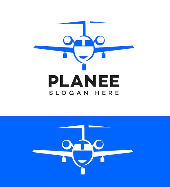 Logotipo de viaje de avión Icono de marca Signo de identidad Símbolo