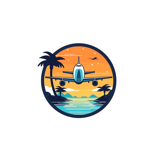 logotipo de viaje de ilustración vectorial