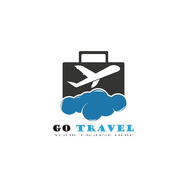 Logotipo de viaje vacaciones turismo viaje de negocios diseño de logotipo de empresa