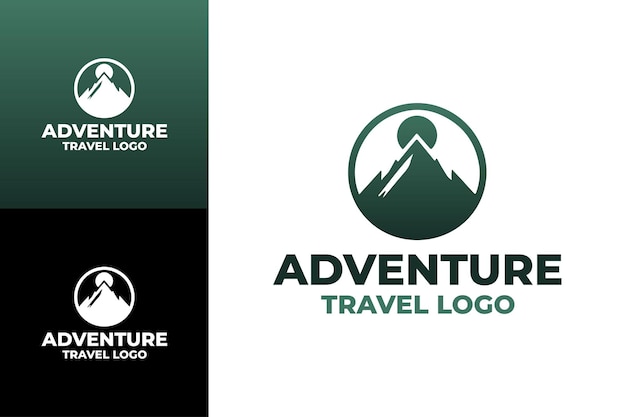 Logotipo de viajes de aventura de alta calidad para la marca de exploración