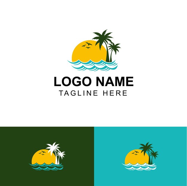 Logotipo de viajes y turismo gratuito mejor para la promoción del turismo.