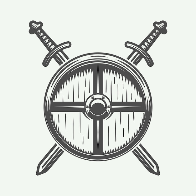 logotipo de vikingos, emblema