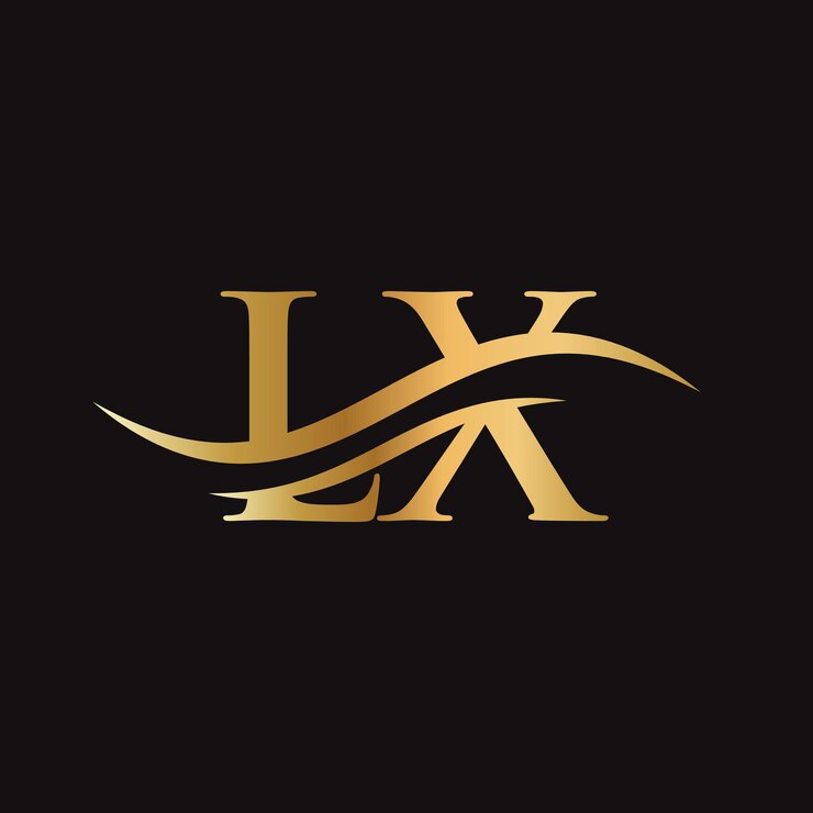 Vector logotipo vinculado a la letra lx para la identidad comercial y de la empresa plantilla de vector de logotipo lx de la letra inicial