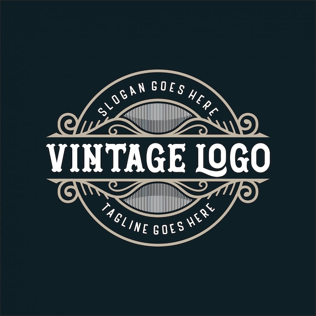 Logotipo vintage para alimentos o restaurantes