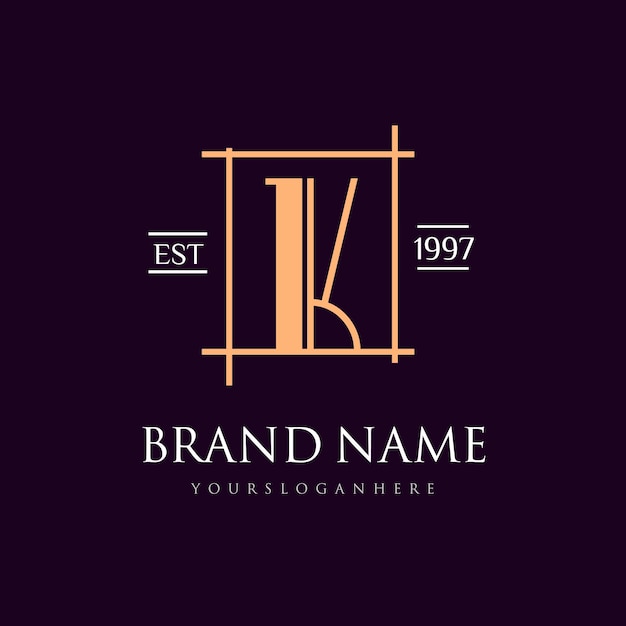 Logotipo vintage y elegante