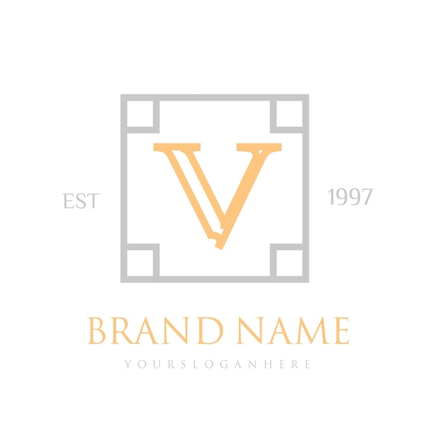 Vector logotipo vintage y elegante