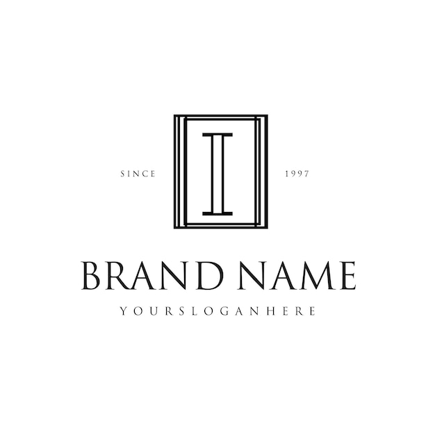 Logotipo vintage y elegante