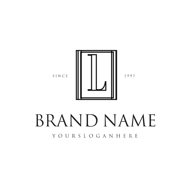 Logotipo vintage y elegante