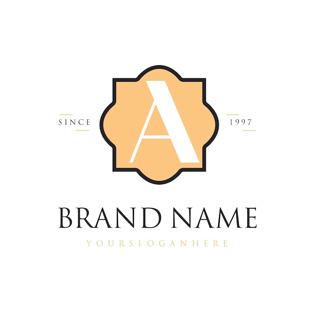 Vector logotipo vintage y elegante