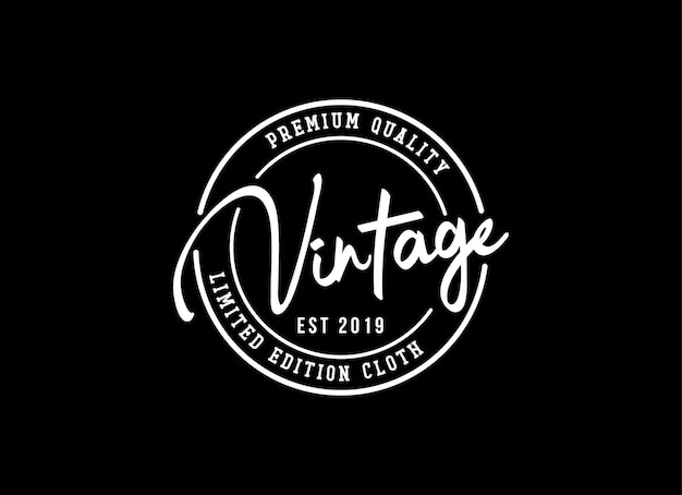 Logotipo vintage para inspiración de diseño de ropa