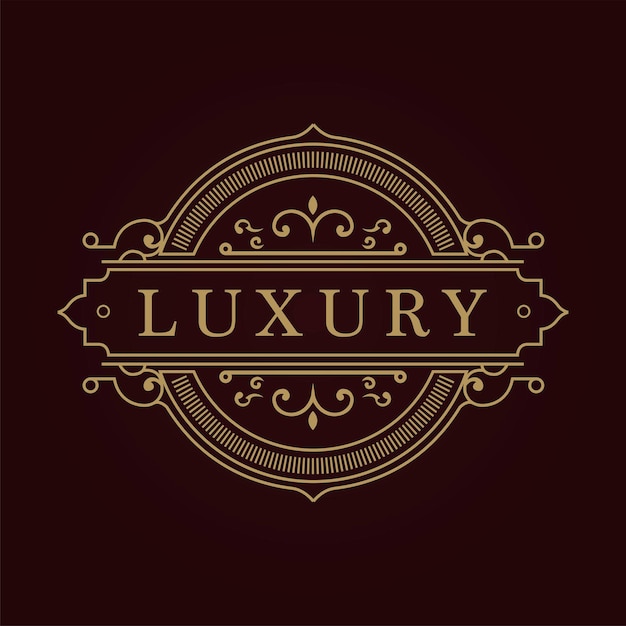 Logotipo vintage de lujo