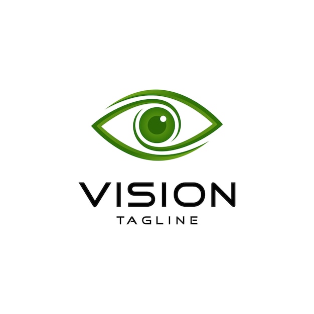 Logotipo de visión abstracta