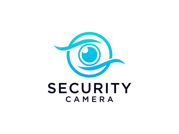 Logotipo de visión de ojo abstracto.