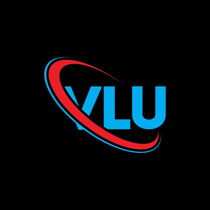 Vector logotipo vlu vlu letra vlu letra diseño de logotipo iniciales logotipo vmu vinculado con círculo y mayúscula logotipo monograma vlu tipografía para negocios tecnológicos y marca inmobiliaria