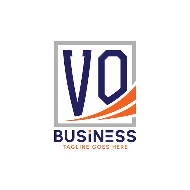 Logotipo de VO Letra de Negocio Logotipo moderno de VO para la marca corporativa Logotipo de éxito de crecimiento de VO