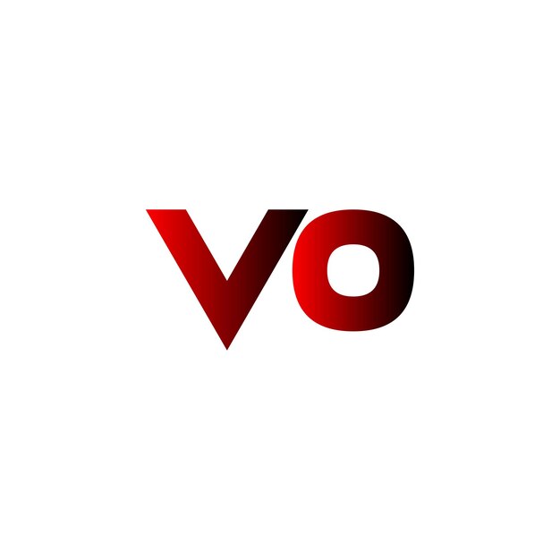 Vector el logotipo de vo moderno