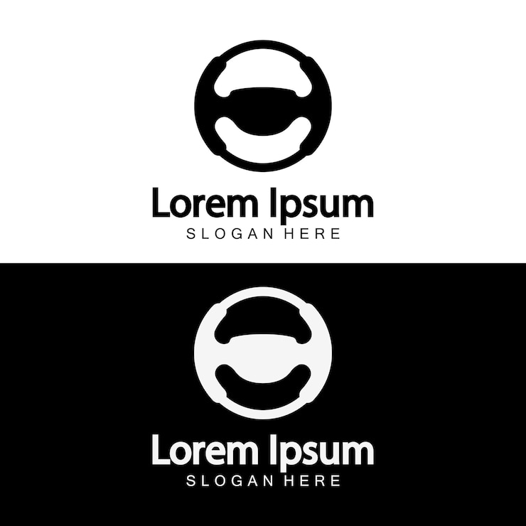 Vector logotipo del volante ilustración vectorial