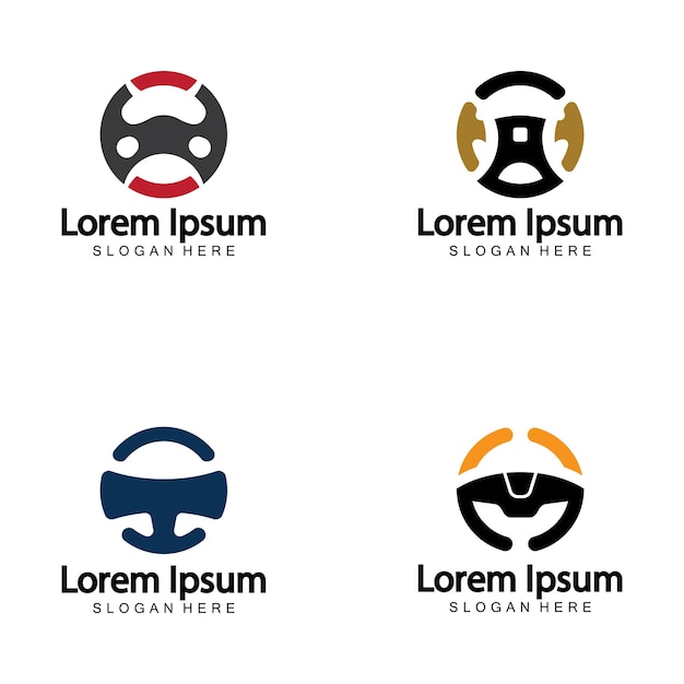 Logotipo del volante Ilustración vectorial