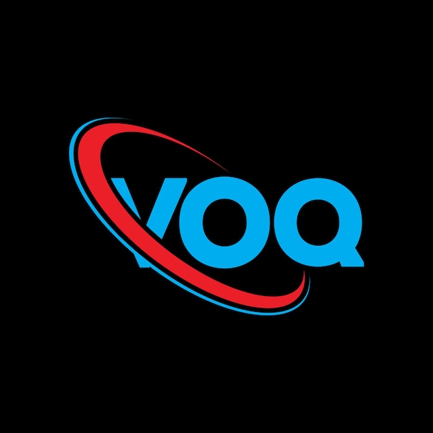 Logotipo VOQ letra VOQ diseño de logotipo de letra VOQ iniciales logotipo VOQ vinculado con círculo y mayúscula monograma logo VOQ tipografía para negocios tecnológicos y marca inmobiliaria