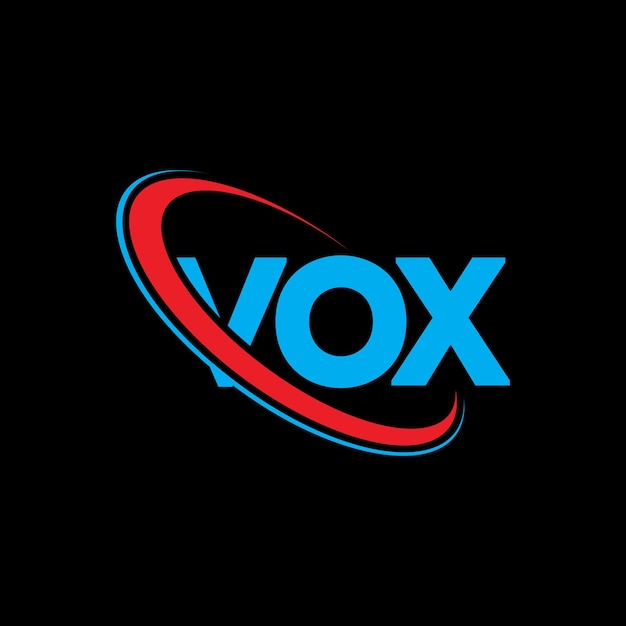 Logotipo VOX letra VOX letra diseño logotipo iniciales logotipo VOX vinculado con círculo y mayúscula monograma logotipo LOX tipografía para negocios de tecnología y marca inmobiliaria