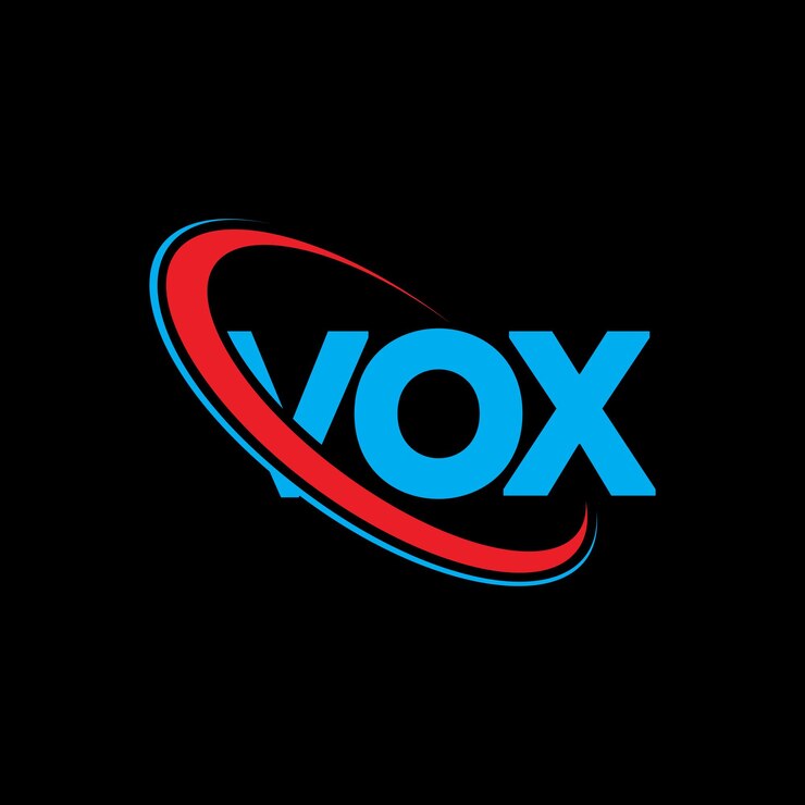 Vector logotipo vox letra vox letra diseño logotipo iniciales logotipo vox vinculado con círculo y mayúscula monograma logotipo lox tipografía para negocios de tecnología y marca inmobiliaria