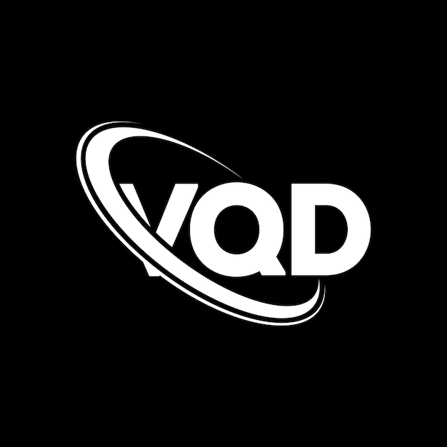 Logotipo de VQD VQD letra VQD diseño de logotipo de letra Iniciales Logotipo VQD vinculado con círculo y mayúscula logotipo monograma VQD tipografía para negocios tecnológicos y marca inmobiliaria