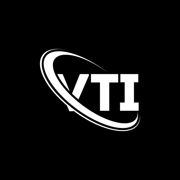 Vector logotipo de vti vti letra vti diseño de logotipo de letra iniciales logotipo vti vinculado con círculo y mayúscula logotipo vti tipografía para negocios tecnológicos y marca inmobiliaria