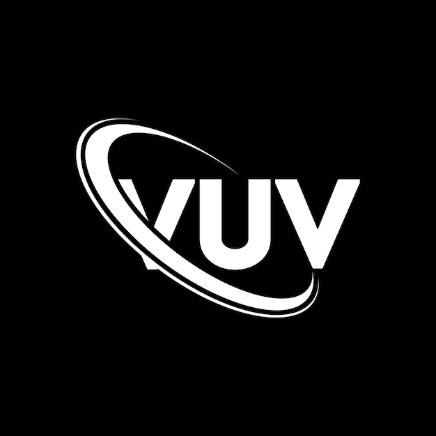 Logotipo VUV VUV letra VUV letra diseño de logotipo Iniciales Logotipo Vuv vinculado con círculo y mayúscula logotipo monograma VUV tipografía para negocios tecnológicos y marca inmobiliaria