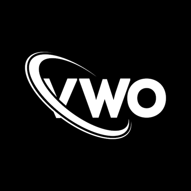 Logotipo de VWO VWO letra VWO letra diseño de logotipo Iniciales Logotipo VWO vinculado con círculo y mayúscula logotipo VWO tipografía para negocios tecnológicos y marca inmobiliaria