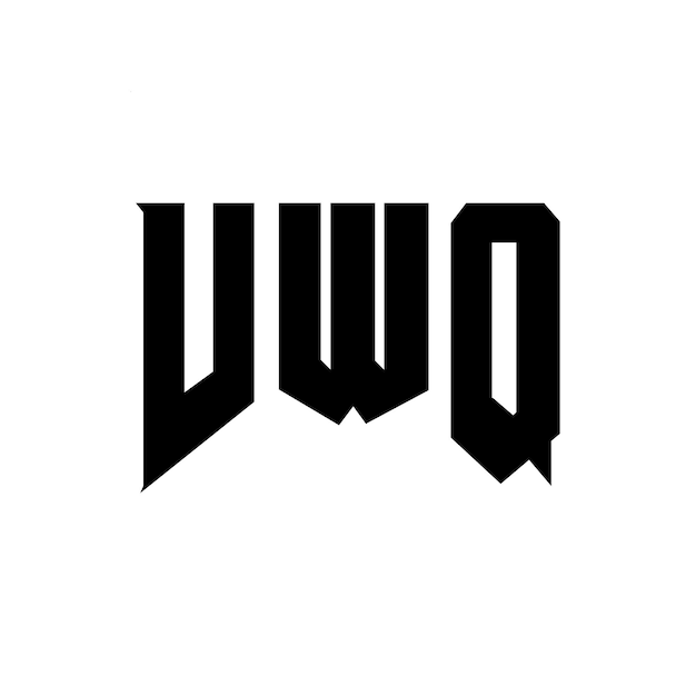 El logotipo de VWQ es una combinación de colores en blanco y negro, un vector de VWQ, un icono de VWQ y una tipografía de VWQ.